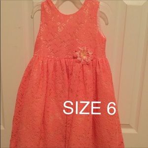 Peach sleeveless dress